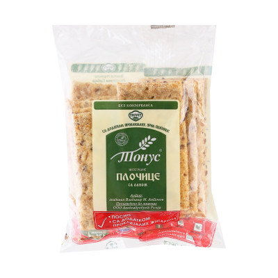 Tonus unleavened tile with flax 120 g Trivit