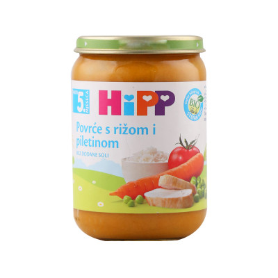 Chicken porridge with vegetables and rice 5 months 190 g Hipp