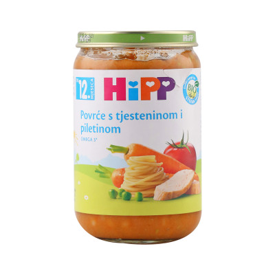Chicken porridge with vegetables and pasta 12 months 220 g Hipp