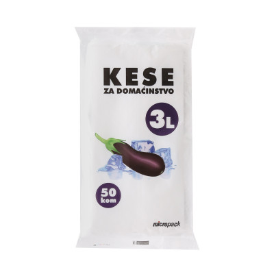 Household bags 50 pcs 3L Micropack