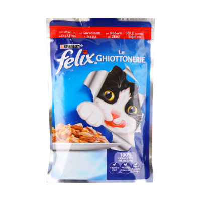 Cat food beef 85 g Felix