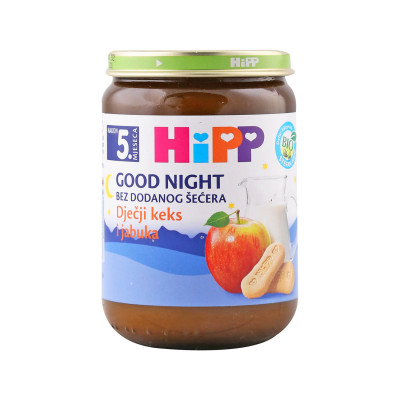 Hipp Bio porridge for good night biscuit with apple 190 g