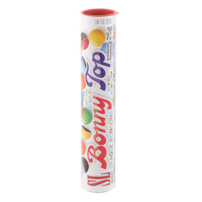Bonnie top candies in a tube of 25 g Swisslion Takovo