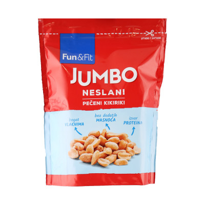 Roasted unsalted peanuts 180 g Fun & Fit Company