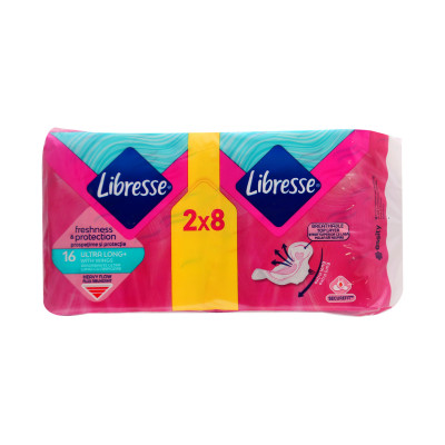 Invisible super duo ultra long+ 16 pcs Libresse