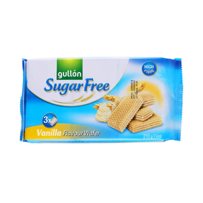 Vanilla wafers without sugar 210 g Gullon