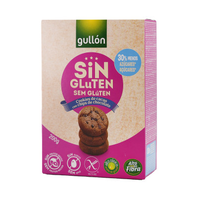 Biscuit with pieces of gluten-free chocolate 200 g Gullon