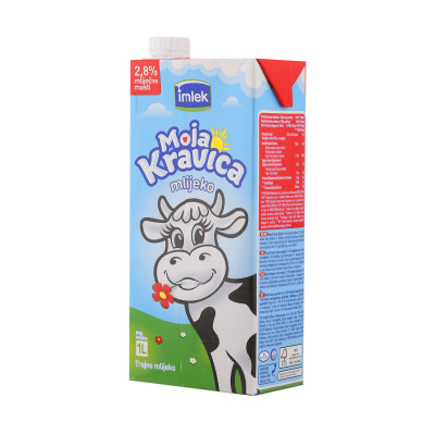 Milk Kravica 2.8% milk fat 1 l with stopper Imlek