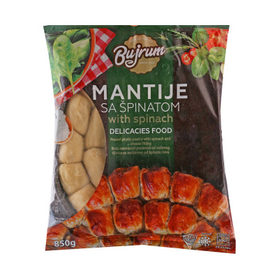 Mantije with spinach 700g Bujrum