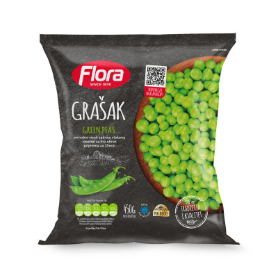 Green Peas 400 g (frozen) Flora