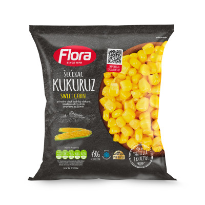 Sweet corn 400 g (frozen) Flora