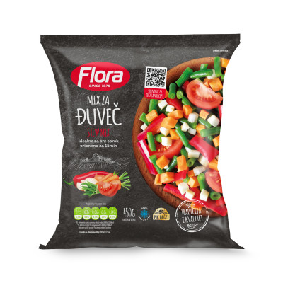 Mixed vegetables for chewing gum 400 g (frozen) Flora