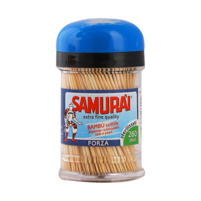 Samurai toothpicks 280 pcs in dispenser