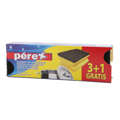Multipurpose sponge with abrasive 3 + 1 gratis Perex