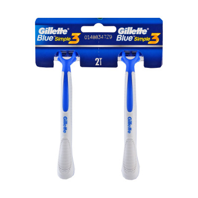 Disposable razor Blue 3 2 pcs