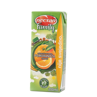 Orange family juice 0.2 l Nectar