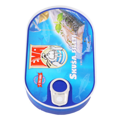 Mackerel fillets in vegetable oil 170 g Eva