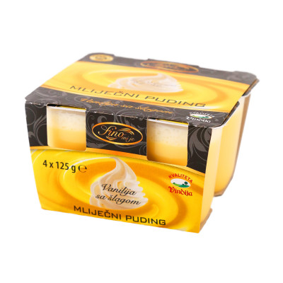 Vanilla pudding with whipped cream 4x125 g Vindija
