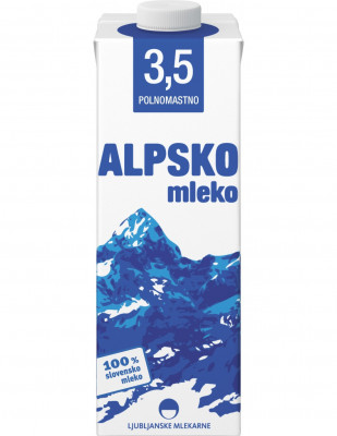 Alpine milk 3.5% 1l Ljubljanska Mlekara