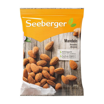 American extra raw almonds without cholesterol 200g Seeberger