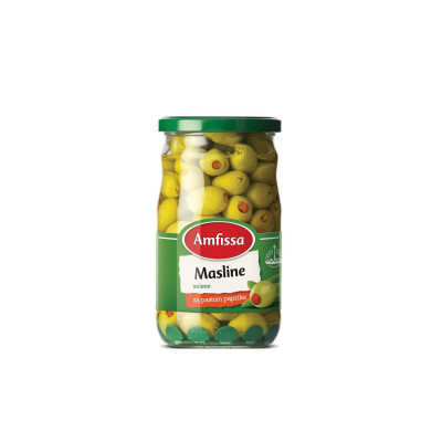 Amfissa green olives stuffed with paprika 720 g