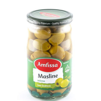 Amfissa green pitted olives 720 g