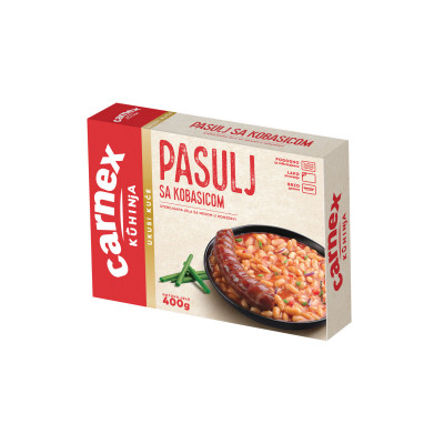 Beans with sausage 400 g Carnex foil