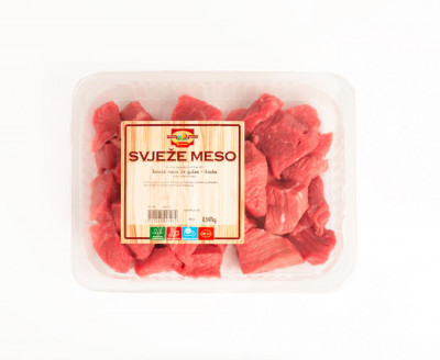 Beef cubes for goulash Goranovic