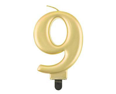 Birthday candlenumber 9 Godan