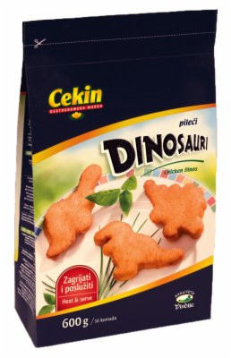 Breaded chicken dinosaurs 600g (frozen) Cekin