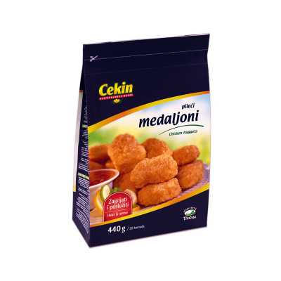 Breaded chicken nuggets 440g (frozen) Cekin