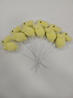 Breast rabbit stuffed on a stick