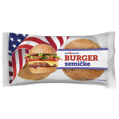 Buns burger 2x68 g Don Don