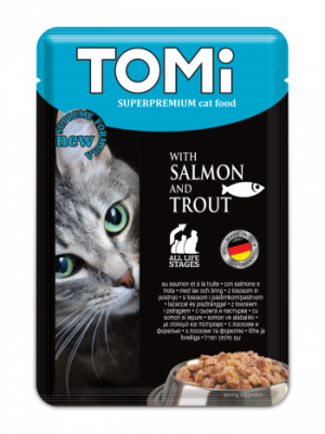 Cat food salmon and trout 100g Tomi