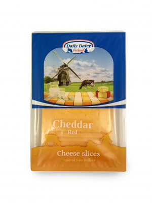 Cheddar cheese 48% mm red sliced 140 g Daily Dairy