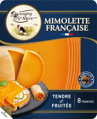 Cheese Mimolette slice 150g 3548 Isigny