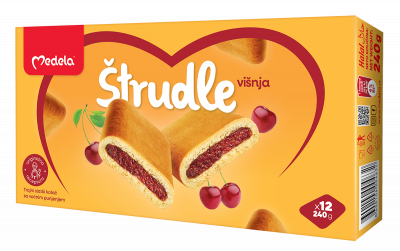 Cherry strudel 240 g Medela