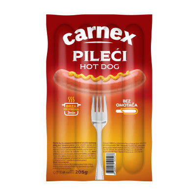 Chicken hot dog 205 g Carnex