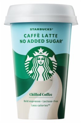 Cold coffee Caffe Latte no added sugar 220ml Starbucks