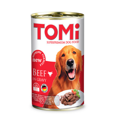 Dog food beef 1.2kg Tomi