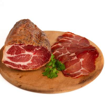 Dry pork neck in mesh, vacuum-packed ? VOLIM