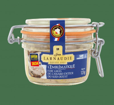 Duck foie gras with armagnac jar 125g Larnaudie