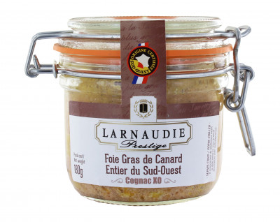 Duck foie gras with cognac tin 180g Larnaudie