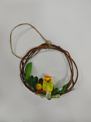 Easter wreath in a bag