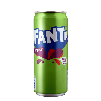 Fanta tropical 0.33l tin.