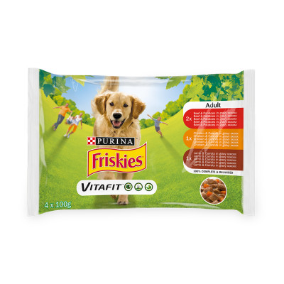 Friskies for dogs with lamb and carrots in sauce 4x100g