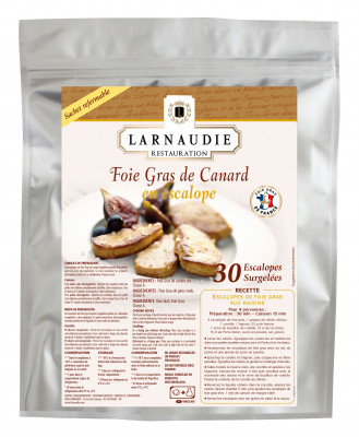 Frozen duck liver escalop Larnaudie