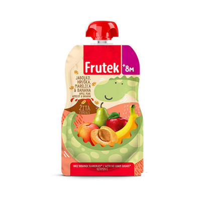 Frutek Porridge Pouch-Apricot 3 Kinds of grain 100g Fructal