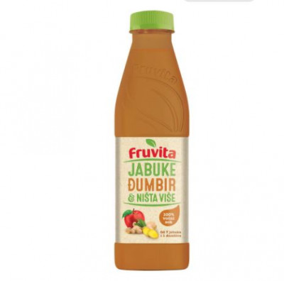 Fruvita just fruit apple ginger 750ml