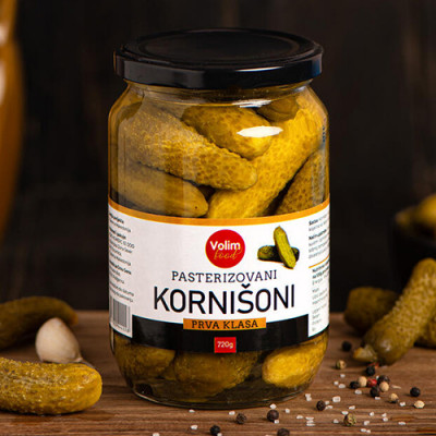 Gherkins pickle Class I 680g Volim